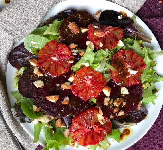 Blood orange and beetroot salad // Salade aux oranges sanguines et bettraves