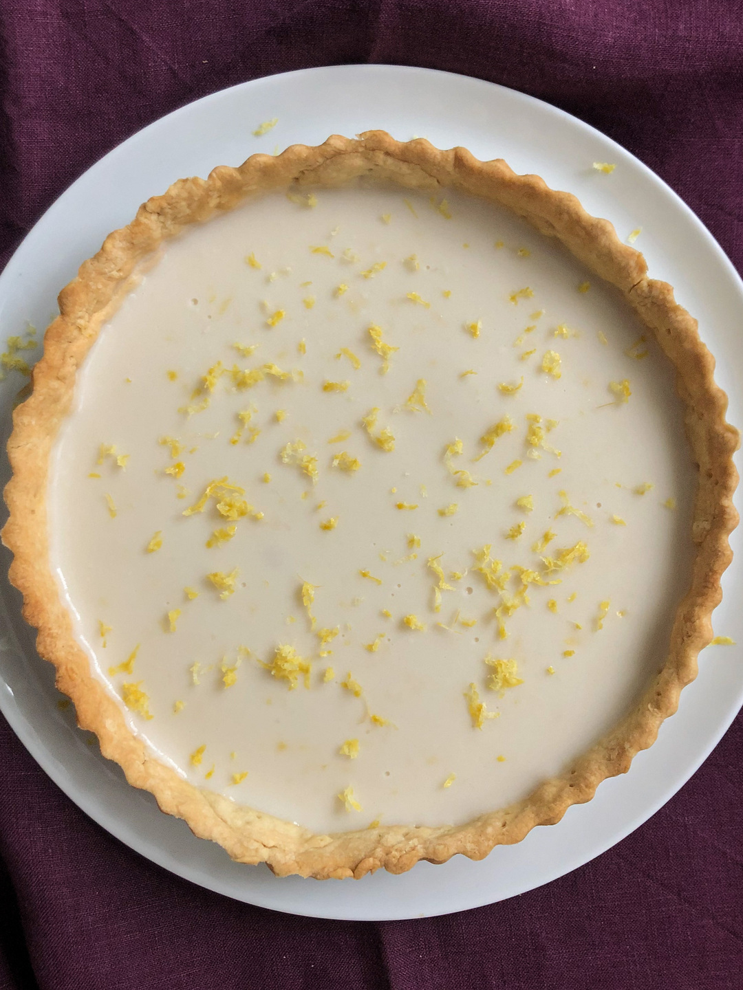 tarte au citron vegan lemon tart